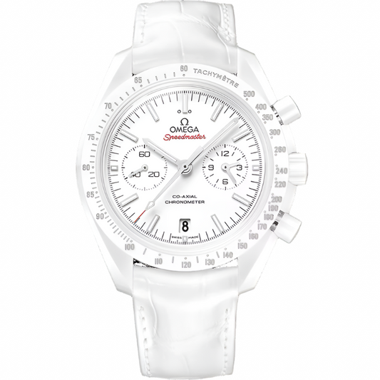 Omega Speedmaster 44.25mm White Ceramic Chronograph Automatic Men’s Watch 311.93.44.51.04.002 | Luxero