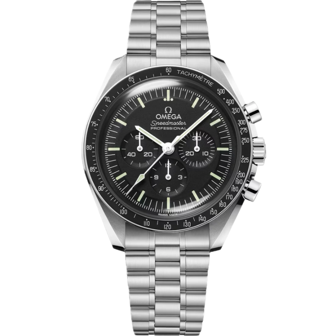 Omega Speedmaster Moonwatch Black Dial Stainless Steel Hand-Wound Chronograph Watch 310.30.42.50.01.001