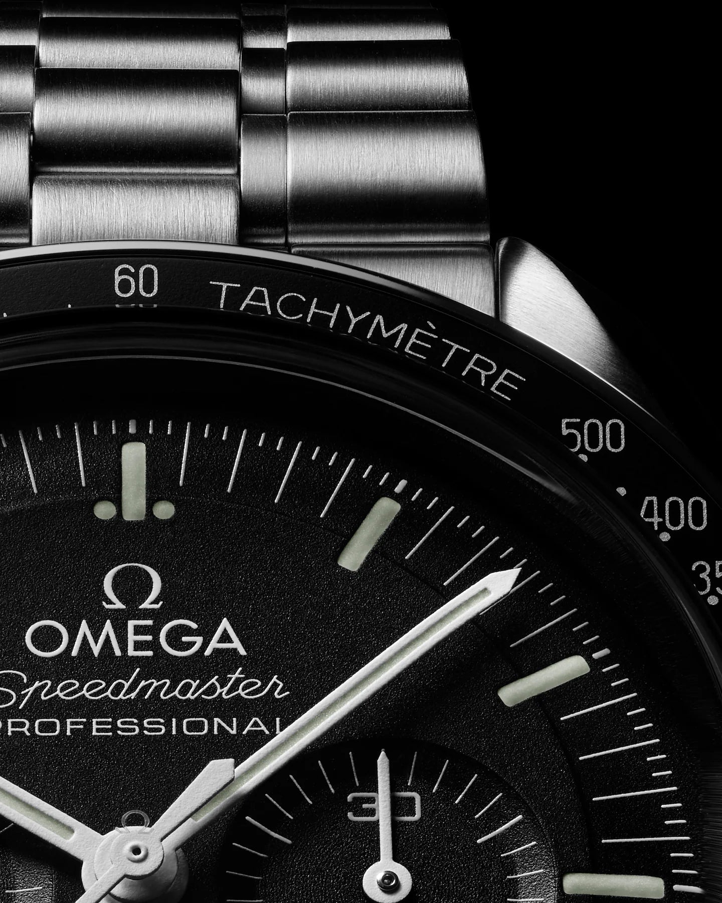 Omega Speedmaster Moonwatch Black Dial Stainless Steel Hand-Wound Chronograph Watch 310.30.42.50.01.001