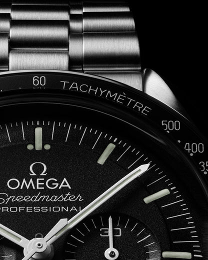 Omega Speedmaster Moonwatch Black Dial Stainless Steel Hand-Wound Chronograph Watch 310.30.42.50.01.001