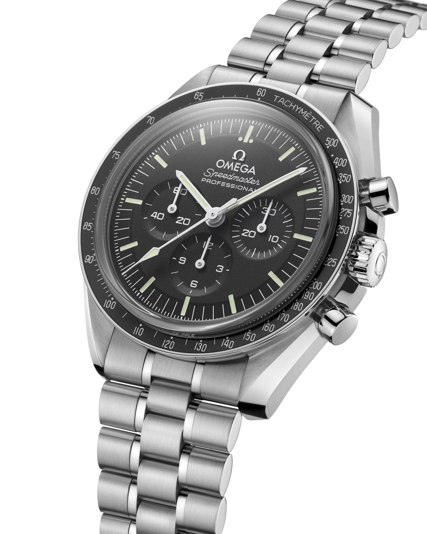 Omega Speedmaster Moonwatch Black Dial Stainless Steel Chronograph Men's Watch 310.30.42.50.01.002