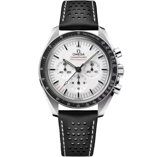 Omega Speedmaster Chronograph White Dial Black Leather Strap 42mm Watch 310.32.42.50.04.002