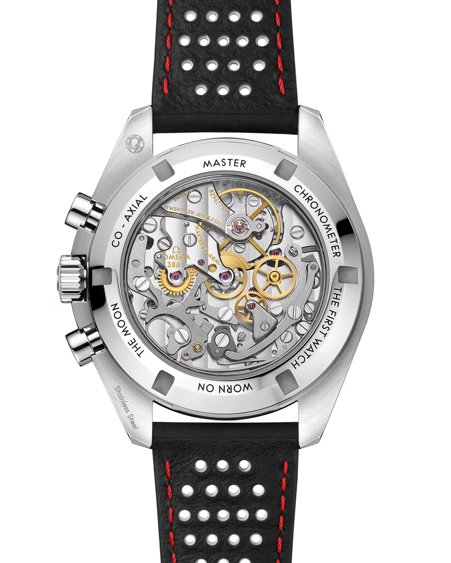 Omega Speedmaster Chronograph White Dial Black Leather Strap 42mm Watch 310.32.42.50.04.002