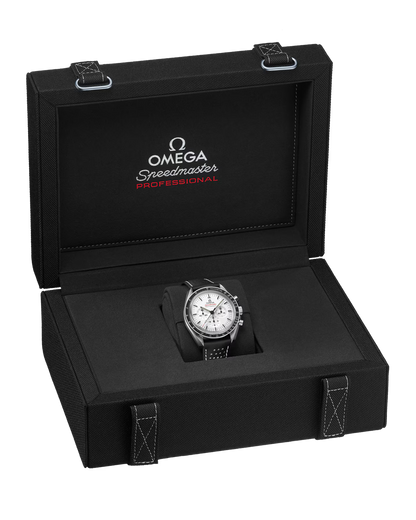 Omega Speedmaster Chronograph White Dial Black Leather Strap 42mm Watch 310.32.42.50.04.002