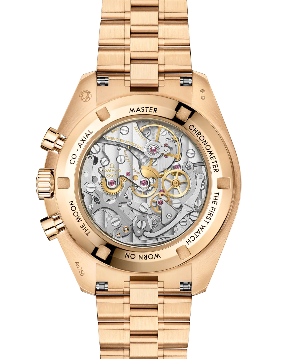 Omega Speedmaster Moonwatch Green Dial 18kt Moonshine Gold Chronograph 42mm 310.60.42.50.10.001