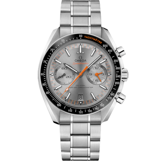 Omega Speedmaster Grey Dial Black Ceramic Bezel Chronograph Steel Watch 44.25mm 329.30.44.51.06.001