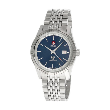 Rado R33101203 – Men's Golden Horse Automatic Watch, 41mm Stainless Steel Case with Blue Dial, Plasma Ceramic Bezel, 80-Hour Power Reserve