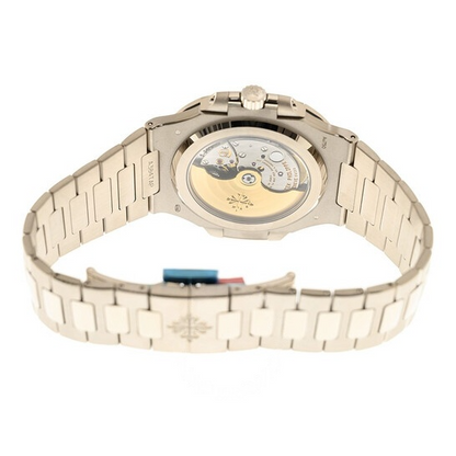 Gold wristwatch with a visible brand logo on a white background