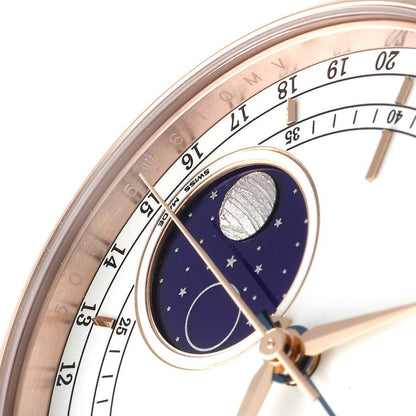 Rolex Cellini Moonphase White Dial Automatic 18K Everose Gold Brown Leather Men's Watch 50535WSBRL