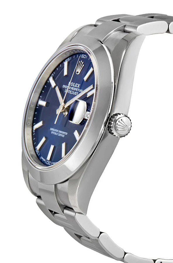 Rolex Datejust 41 M126300-0001 Men’s Stainless Steel Automatic Watch – Blue Dial, Oyster Bracelet