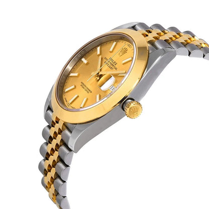 Rolex Datejust 41 Champagne Dial Stainless Steel & 18K Yellow Gold Jubilee Men's Watch 126303CSJ
