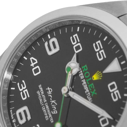 Rolex Air-King 40mm Black Dial Stainless Steel Automatic Chronometer Men’s Watch 116900 | Luxero
