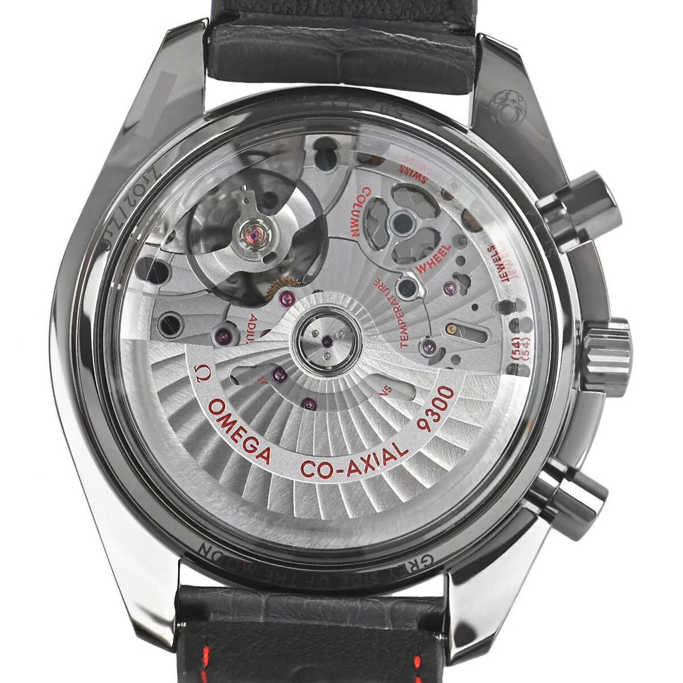 Omega Speedmaster 44.25mm Grey Ceramic Chronograph Platinum Dial Automatic Men’s Watch 311.93.44.51.99.001 | Luxero