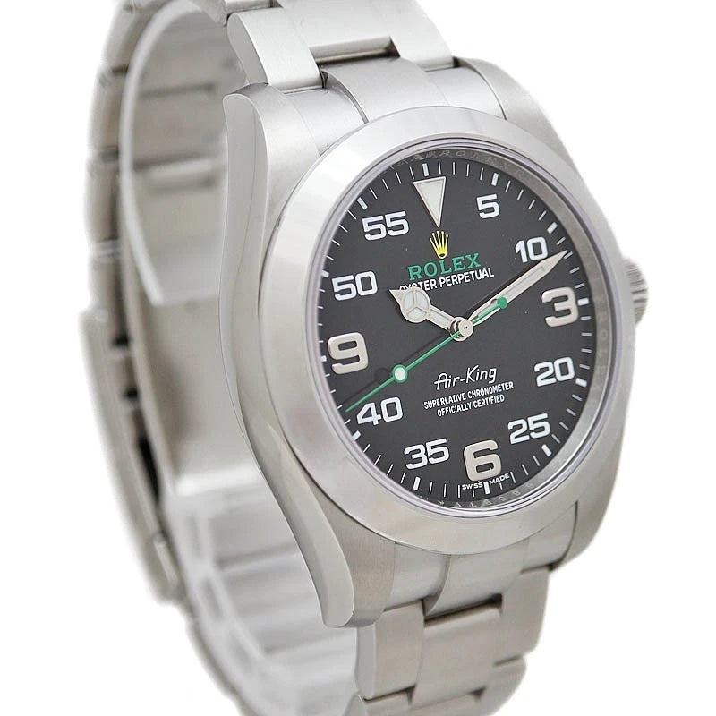 Rolex Air-King 40mm Black Dial Stainless Steel Automatic Chronometer Men’s Watch 116900 | Luxero