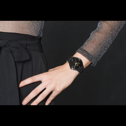 Rado R27056712 Men’s Dress Watch – 40mm Black Ceramic Case & Bracelet, Black Dial with Diamond Markers, Automatic Movement, 80H Power Reserve, 50M WR