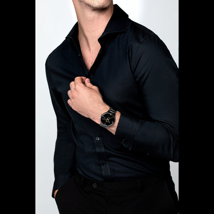 Rado R27056712 Men’s Dress Watch – 40mm Black Ceramic Case & Bracelet, Black Dial with Diamond Markers, Automatic Movement, 80H Power Reserve, 50M WR