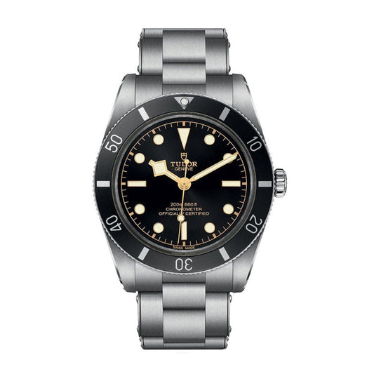 Tudor Black Bay 54 M79000N-0001 – Men's Automatic Stainless Steel Watch, Black Dial, Black Bezel, 70-H Power Reserve & 200M WR