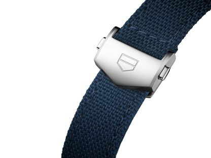 Tag Heuer Carrera Skipper CBS2213.FN6002 Men’s 39mm Blue Dial Automatic Chronograph Watch – Stainless Steel Case, Textile Strap, 80-Hour Power Reserve