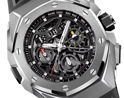 Audemars Piguet Royal Oak Concept Chronograph GMT Automatic Black Dial Titanium Men’s Watch 26650TI.OO.D013CA.01