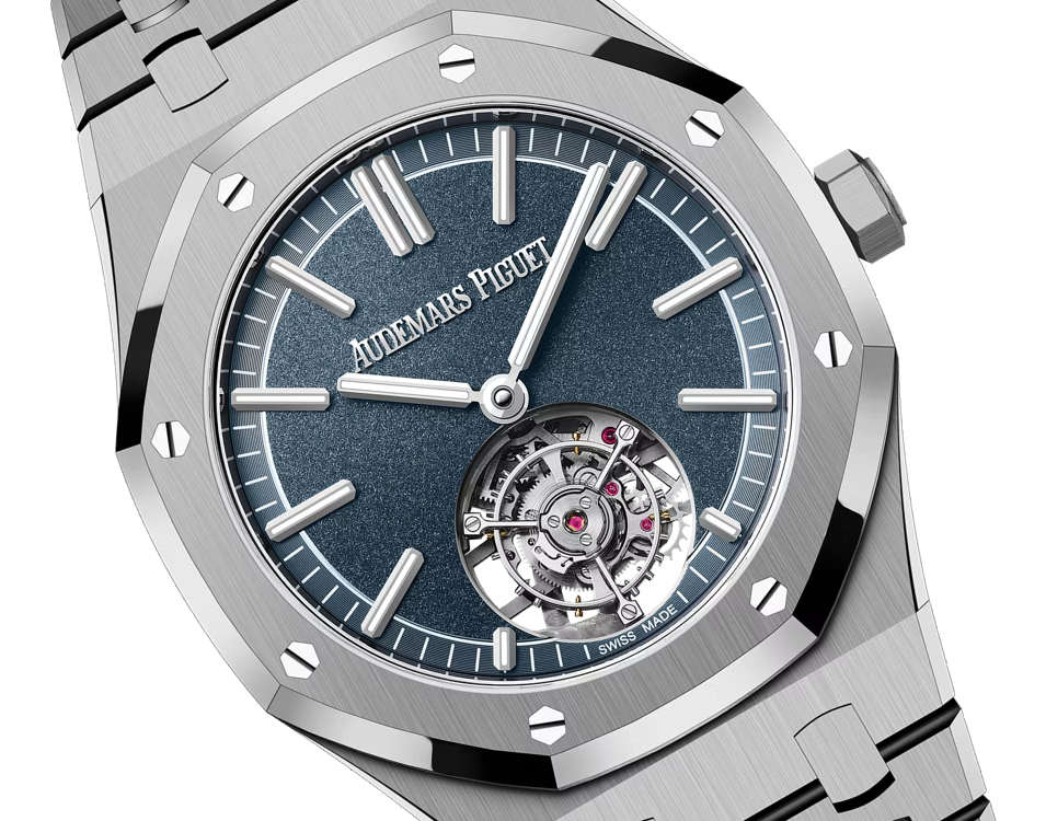 Audemars Piguet Royal Oak Tourbillon Automatic Blue Dial Titanium Men’s Watch 26730TI.OO.1320TI.02