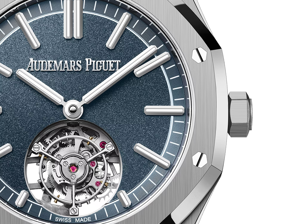 Audemars Piguet Royal Oak Tourbillon Automatic Blue Dial Titanium Men’s Watch 26730TI.OO.1320TI.02