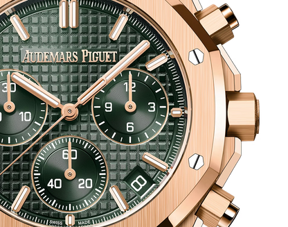 Audemars Piguet Royal Oak Chronograph Automatic Green Dial 18kt Rose Gold Men’s Watch 26240OR.OO.1320OR.08