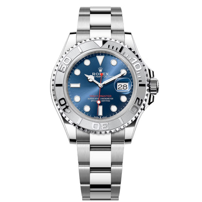 Rolex Yacht-Master 40 Blue Dial Platinum Bezel Oystersteel Men's Watch M126622-0002