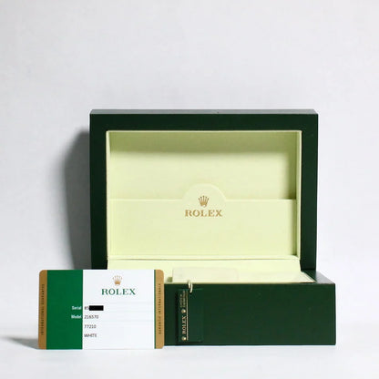 Rolex Explorer II 216570WSO Men’s Automatic GMT Watch – White Dial, 42mm Oystersteel Case, Fixed 24-Hour Bezel