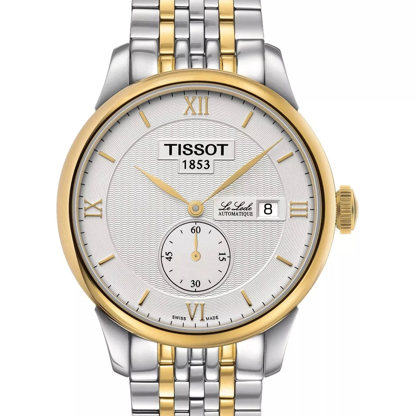 Tissot Le Locle Automatic White Dial Two-Tone Gold Stainless Steel Men's Watch T006.428.22.038.01