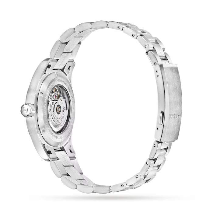 Hamilton Khaki Field Automatic Black Dial 42mm Men’s Watch H70515137 – Brushed Stainless Steel Bracelet, Date Display, Calibre H-10, 80-Hour Power Reserve, 100M Water Resistance